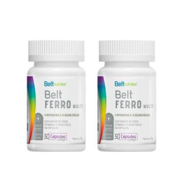 Imagem de Kit 2 Belt Ferro, Vitamina C  Ácido Fólico Suplemento Força - Belt Nut