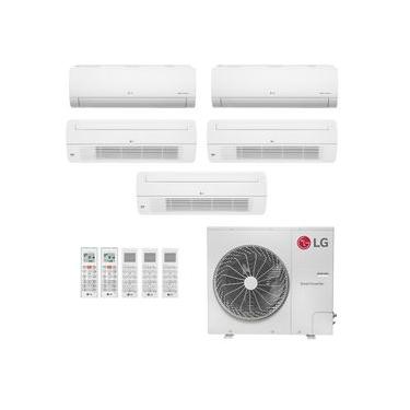 Imagem de Ar-Condicionado Multi Split Inverter LG 48.000 (2x Evap HW 9.000 + 3x Evap Cassete 1 Via 18.000) Só Frio 220V