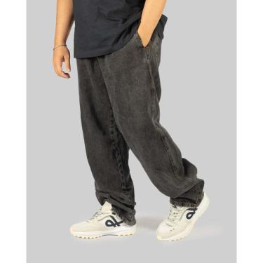 Imagem de Calça DR7 Street Jeans Reta Estonada Seven - Preta-Unissex