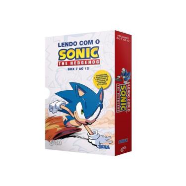 Imagem de Livro - BOX: LENDO COM O SONIC  THE HEDGEHOG (vol. 7 ao 12)