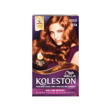 Imagem de Tintura 674 Chocolate Acobreado KOLESTON Coloração Permanente 55g, 674