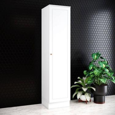 Imagem de Paneleiro Americana 1 Porta 5 Prateleiras Branco - Henn