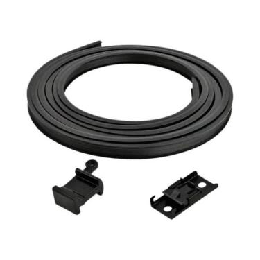 Imagem de Trilho De Cortina Deslizante Flexível Preto Para RV, Montagem Em Teto 