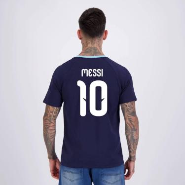 Imagem de Camisa Argentina Ribbon  10 Messi Masculina-Masculino