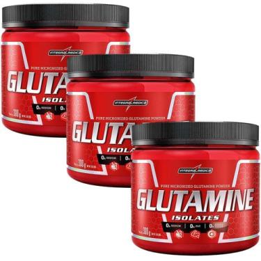 Imagem de Combo 3 Glutamina Powder Isolate - Natural 300g - Integralmédica - Int