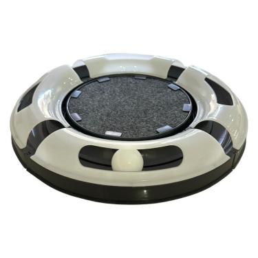 Imagem de Arranhador para Gatos OEM Arranhador Redondo para Gato Relax com Bolinha Miau Preto em Polipropileno e Carpete 35 e 5cm