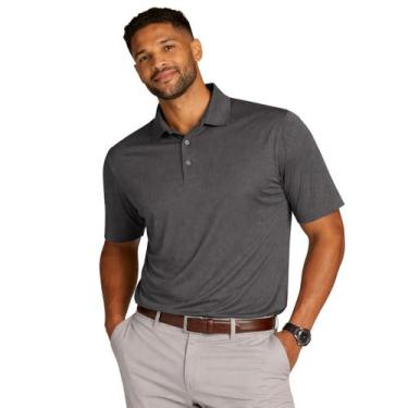 Imagem de Camisa Polo Masculina Poliamida Elastano Premium Cor:ChumboTamanho:G1 