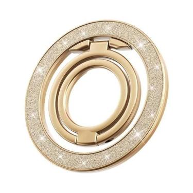 Imagem de Suporte Magnético Dupla Face Para iPhone 17 16 15 pro Samsung Com Anel