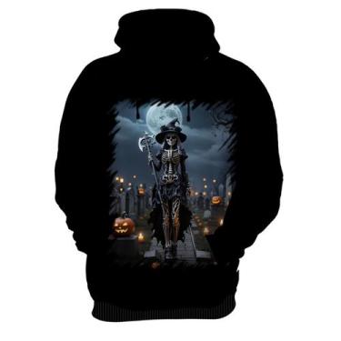 Imagem de Blusa de Frio Bruxa Caveira Halloween 5 - Kasubeck Store, Inf 08