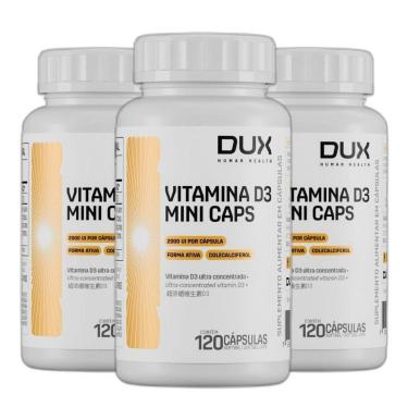 Imagem de Kit 3x Vitamina D3 Colecalciferol 2000 UI 120 Caps - Dux-Unissex
