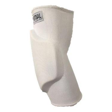 Imagem de Cotoveleira Goleiro Mania De Futsal Premium -, Branco, G