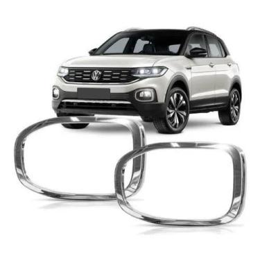 Imagem de Aplique Aro Cromado Farol De Milha VW TCross T-Cross - CROMAX