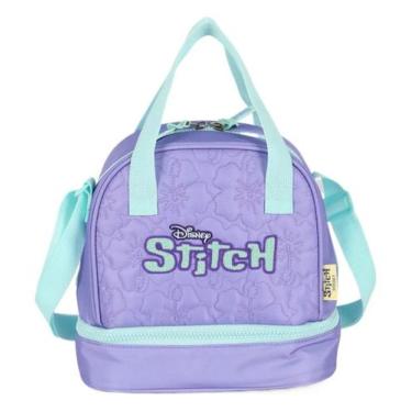 Imagem de Lancheira Térmica Escolar Infantil Luxcel Disney Stitch Cor:Roxo, Roxo