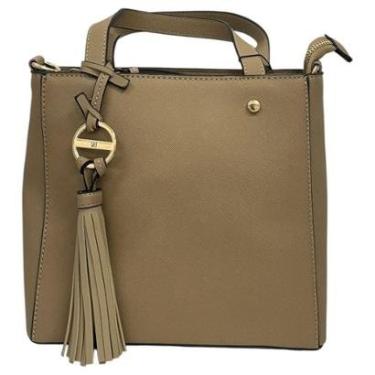 Imagem de Bolsa WJ Média com Chaveiro e Alça Regulável Elegante 46269-Feminino