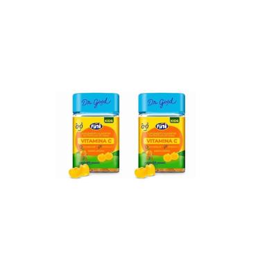 Imagem de Kit 2 Fini Vitamina C Kids Sabor Laranja 2x60 Gomas Dr Good-Unissex