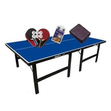 Imagem de MESA PING PONG MDP 18mm 1002 KLOPF + 2 Kits 5093 + Rede 5034 + Capa