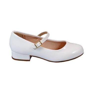 Imagem de Sapato social infantil fashion molekinha branco 2528101, Branco, 31