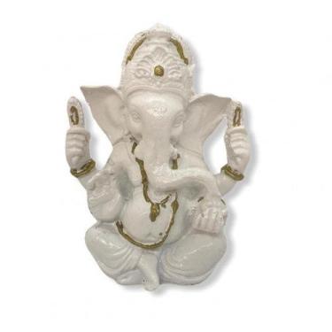 Imagem de Imagem  Ganesh Baby Meditando Escultura Resina 10 cm - Lua Mistica