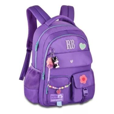 Imagem de Mochila Escolar de Costas Rebecca Bonbon Miçangas RB24593 , Preto