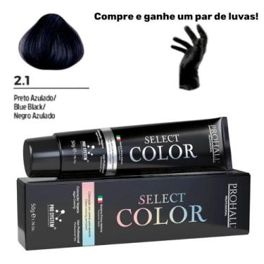 Imagem de Coloração Permanente Select Color Nº2.1 Preto Azulado Prohall 50g
