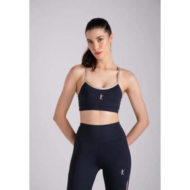 Imagem de Top LARULP Denver Molly Essential - Preto/Beje, P