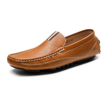 Imagem de Mocassins Masculinos Bruno Marc para Dirigir, Cor Caramelo, Tamanho 10