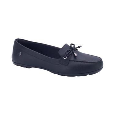 Imagem de Sapato Mocassim Casual Versátil Confortável Feminino Softli Preto 35, 