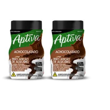 Imagem de Kit 2 Achocolatado Zero Apti 210g Chocolate Sem Açúcar