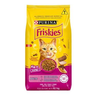 Imagem de Ração Friskies Gatos Adultos Mix de Carnes 10,1 kg - Purina