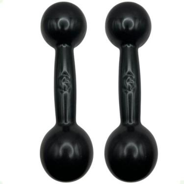 Imagem de Par de Halteres Revestidos 3 Kg - Preto - 2M FITNESS