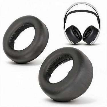 Imagem de Almofadas de fone de ouvido, para substituição de fones de ouvido 3D PULSE sem fio PS5, espuma de memória de isolamento de ruído e couro macio de proteína, almofada de fones de ouvido confortável