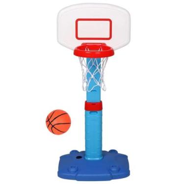 Imagem de Tabela de Basquete Tamanho Ajustável com Bola 14cm Bomba de Ar Infanti