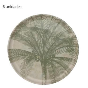 Imagem de Conjunto 6 Pratos  Sobremesa Tropicalia 21,5 cm Porto Brasil