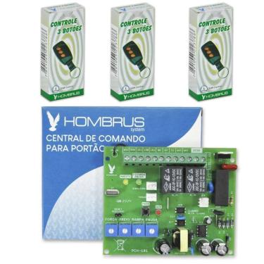 Imagem de Central de Comando PCH-101 Motor de Portão com 3 Controles Bivolt Hombrus