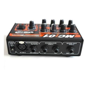 Imagem de Amplificador Headphone Vocal Power Click Mc 01 C/ Fonte Mc01