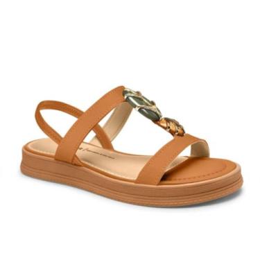 Imagem de Sandália Feminina Moda Dakota Flatform Y9453 - Caramelo, 35