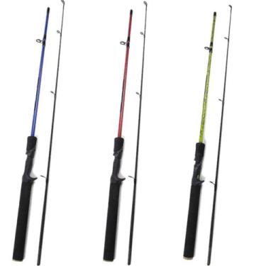 Imagem de Kit 3 Varas CMIK Carretilha 1,80m 25-35lbs Fibra de Vidro 2 Partes EVA