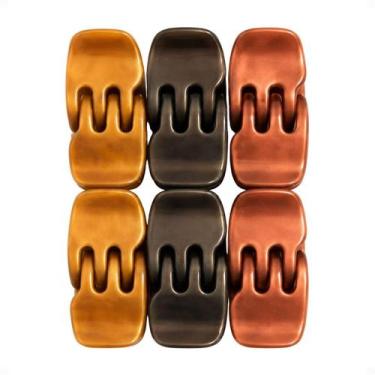 Imagem de Kit Piranha Tridente Pequena Com 12 unidades - Accessories, Marrom