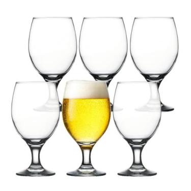 Imagem de Jogo 6 Taças De Vidro Vinho Agua Suco Drinks Chopp 400ml - Class Home