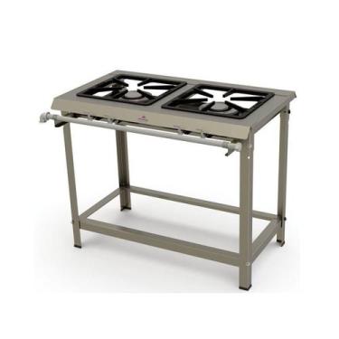 Imagem de Fogão Industrial Inox 2 Queimadores Duplos PMDI 200 Progás