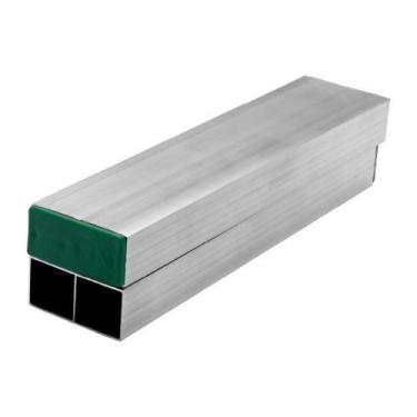 Imagem de Régua Pedreiro Alumínio Bi-tubo Reforçada Tampa Verde 2m - Novo Horizo