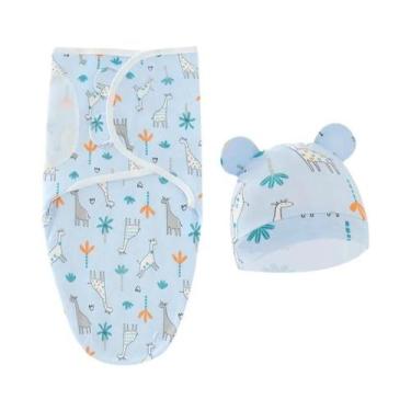 Imagem de Conjunto De Saco De Dormir Ajustável Em Algodão Muslin Para Bebês, Rou