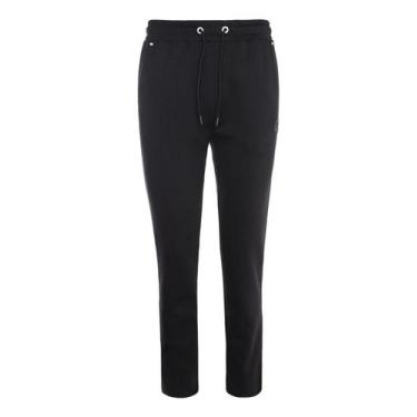 Imagem de Calça Esportiva Reta Helanca Masculina PRETO - Red Nose, Preto, G