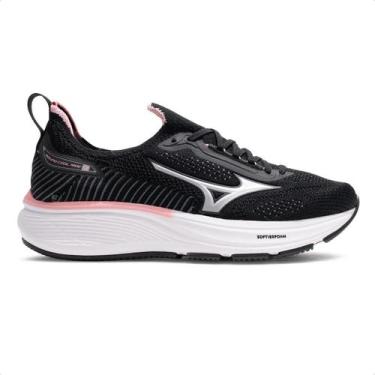 Imagem de Tênis Mizuno Cool Ride 3 Feminino, 36, Preto, Rosa