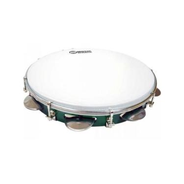 Imagem de Pandeiro 83a com Pele Leitosa e Corpo em Policarbonato Verde PHX Instrumentos