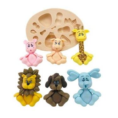 Imagem de Confeitaria dos moldes, F696 MOLDE DE SILICONE BICHOS CONFEITARIA ARTESANATO