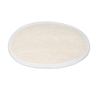 Imagem de Almofada de bucha, esponja de banho esfregão de limpeza profunda rica em espuma dupla face com faixa elástica para rosto para o corpo