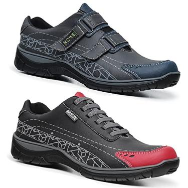 Imagem de Kit Sapatenis Maculino 2 Pares Couro Vegano MIX New Fox Cor:Azul;Tamanho:39;Gênero:Masculino
