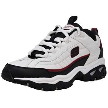 Imagem de Skechers Men's Energy Afterburn White/Black/Red Road Running Shoes 8.5 W US