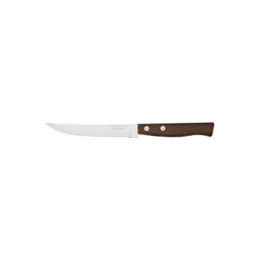 Imagem de Conjunto de Facas para Churrasco e Frutas Tramontina Tradicional com Lâminas em Aço Inox e Cabos de Madeira Natural 12 Peças Tramontina